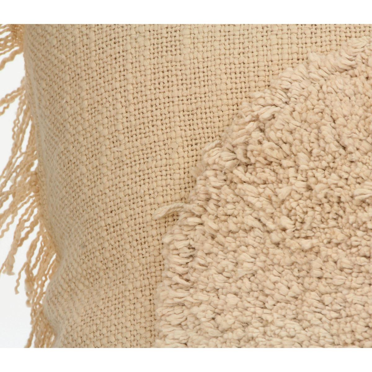 Μαξιλάρι Κύκλος Μπεζ Βαμβακερό 45x45εκ