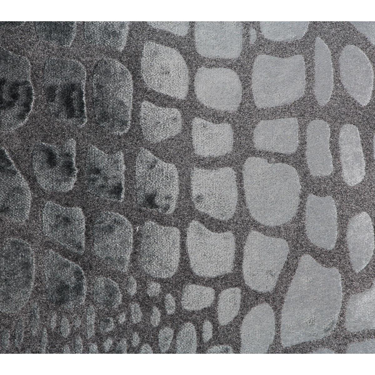 Μαξιλάρι Λεοπάρδαλη Γκρι Βελούδο 45x45εκ