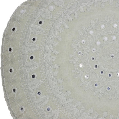 Μαξιλάρι Καθρέπτης Εκρού Βαμβακερό 37x37εκ