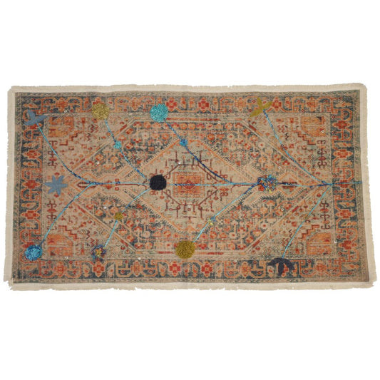 Χαλί Vintage Πολύχρωμο Βαμβακερό 150x80εκ