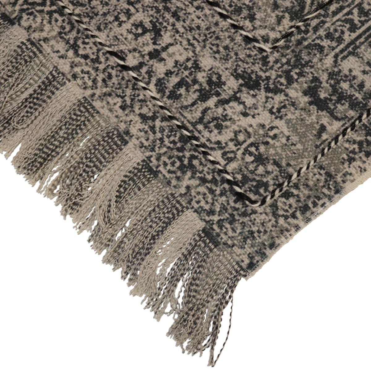 Χαλί Vintage Γκρι Βαμβακερό 120x180εκ