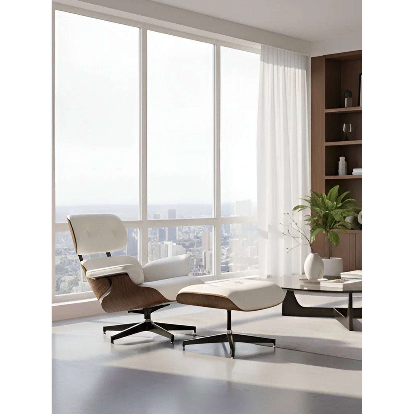 Πολυθρόνα Lounge Λευκό 82x92x82