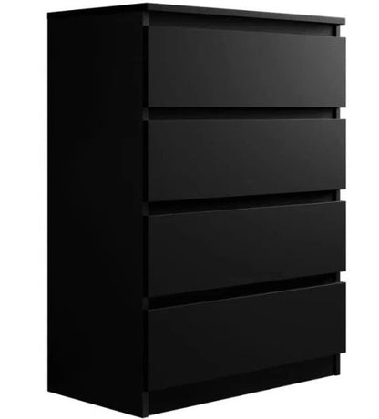 Συρταριέρα Juniper 4S Μαύρο 70x40x100