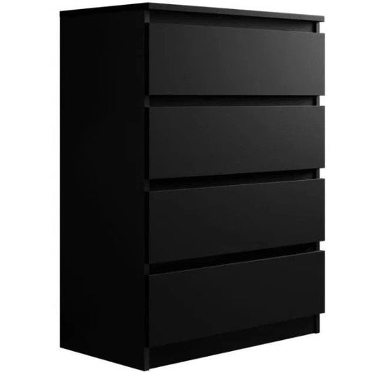 Συρταριέρα Juniper 4S Μαύρο 70x40x100