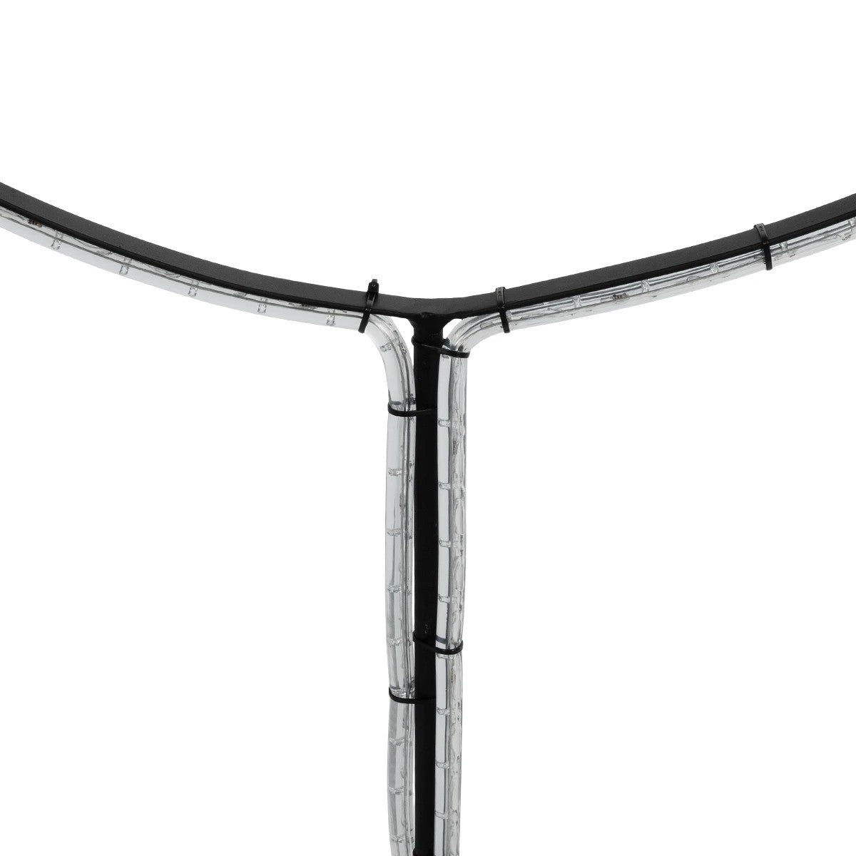 XMAS-CROWN-BIG Χριστουγεννιάτικο Διακοσμητικό Φωτιστικό LED 27.3W 1092lm 360° AC 220-240V Αδιάβροχο IP65 Θερμό Λευκό 2700K - Μαύρο & Διάφανο - Μ88 x Π25 x Υ136