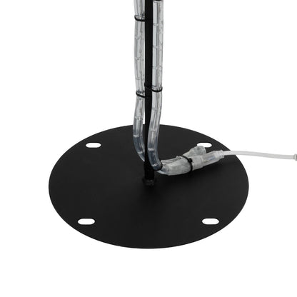 XMAS-CROWN-BIG Χριστουγεννιάτικο Διακοσμητικό Φωτιστικό LED 27.3W 1092lm 360° AC 220-240V Αδιάβροχο IP65 Θερμό Λευκό 2700K - Μαύρο & Διάφανο - Μ88 x Π25 x Υ136