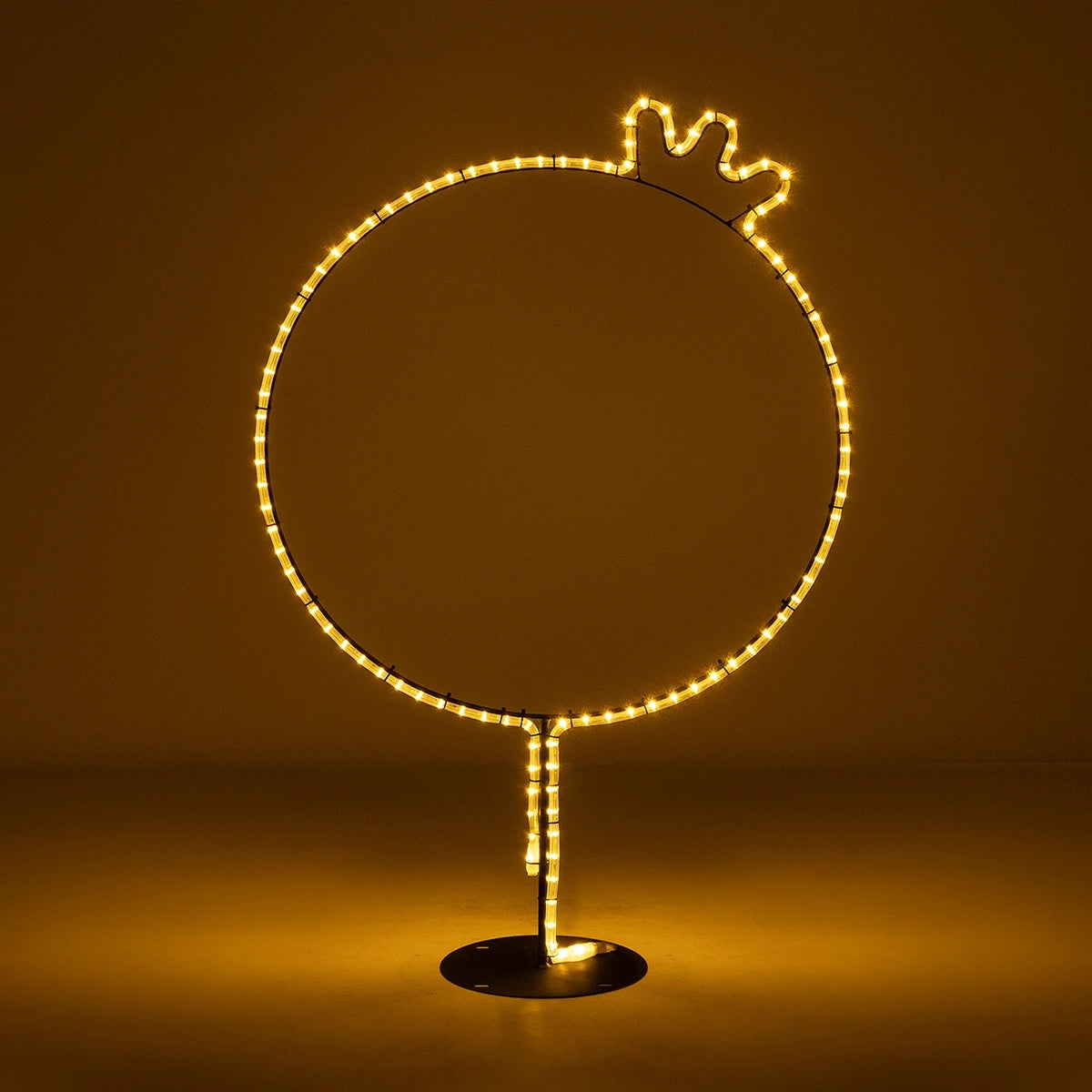 XMAS-CROWN-SMALL Χριστουγεννιάτικο Διακοσμητικό Φωτιστικό LED 15,6W 624lm 360° AC 220-240V Αδιάβροχο IP65 Θερμό Λευκό 2700K - Μαύρο & Διάφανο - M73 x Π25 x Υ106