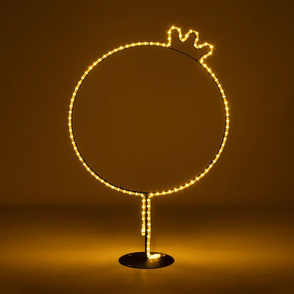 XMAS-CROWN-SMALL Χριστουγεννιάτικο Διακοσμητικό Φωτιστικό LED 15,6W 624lm 360° AC 220-240V Αδιάβροχο IP65 Θερμό Λευκό 2700K - Μαύρο & Διάφανο - M73 x Π25 x Υ106