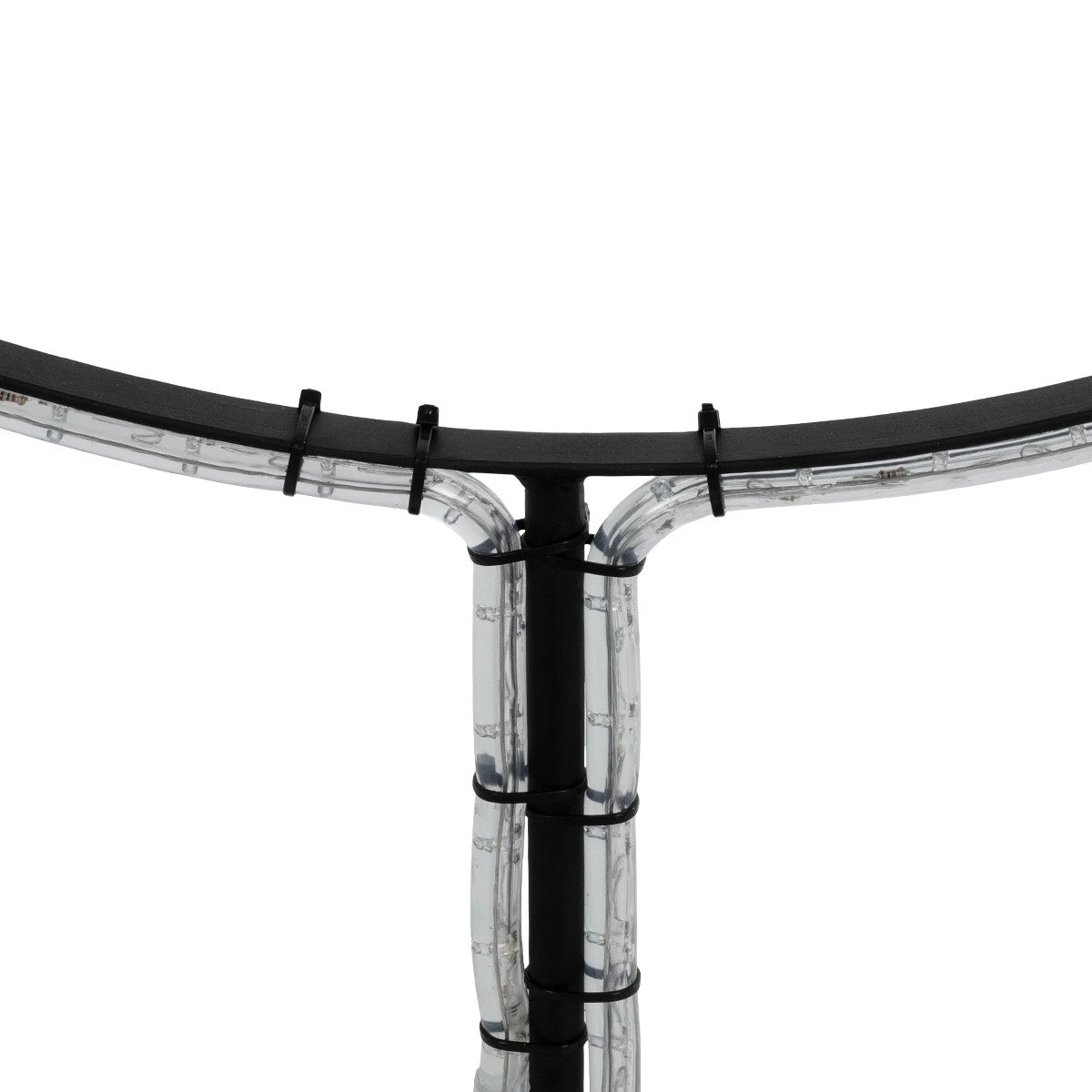 XMAS-CROWN-SMALL Χριστουγεννιάτικο Διακοσμητικό Φωτιστικό LED 15,6W 624lm 360° AC 220-240V Αδιάβροχο IP65 Θερμό Λευκό 2700K - Μαύρο & Διάφανο - M73 x Π25 x Υ106