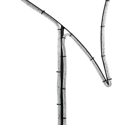 XMAS-HEART Χριστουγεννιάτικο Διακοσμητικό Φωτιστικό LED 19,5W 780lm 360° AC 220-240V Αδιάβροχο IP65 Θερμό Λευκό 2700K - Μαύρο & Διάφανο - M100 x Π25 x Υ157