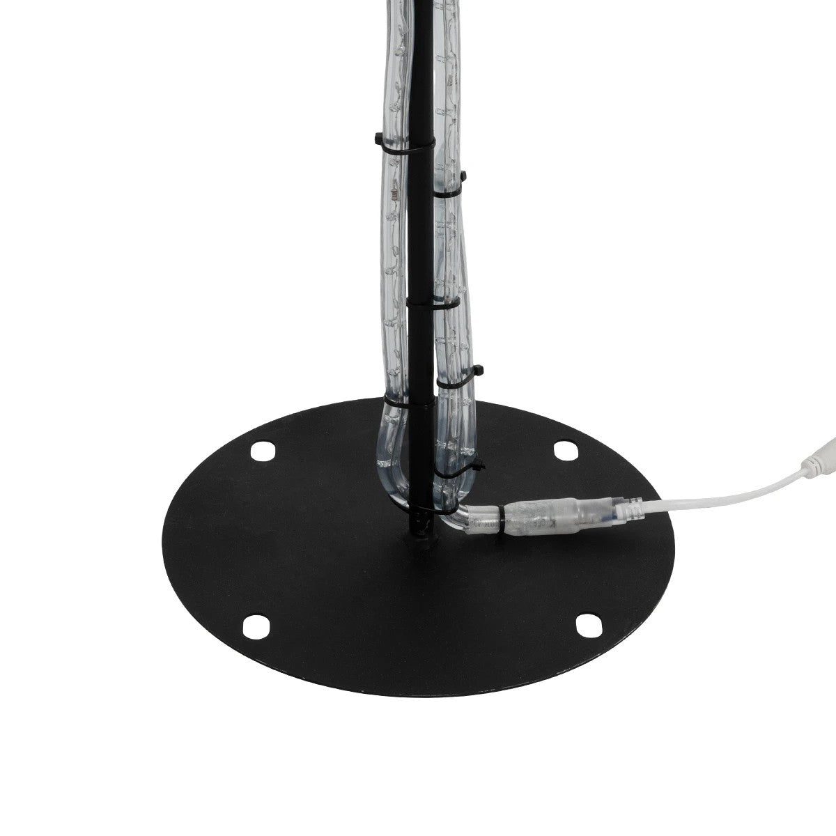 XMAS-HEART Χριστουγεννιάτικο Διακοσμητικό Φωτιστικό LED 19,5W 780lm 360° AC 220-240V Αδιάβροχο IP65 Θερμό Λευκό 2700K - Μαύρο & Διάφανο - M100 x Π25 x Υ157