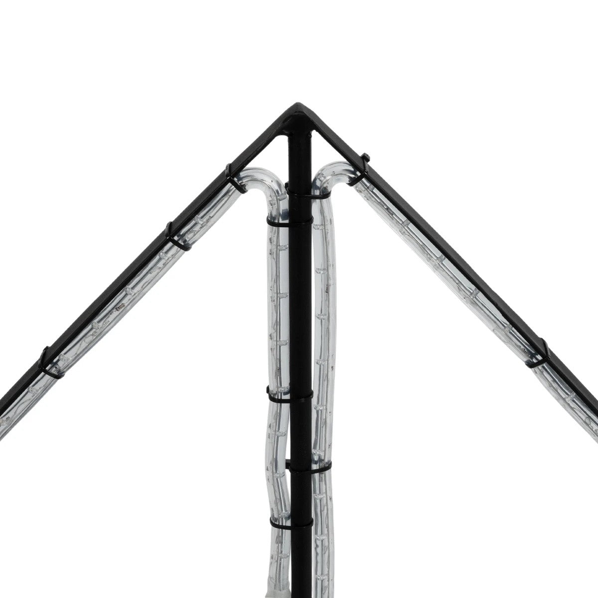 XMAS-STAR-BIG Χριστουγεννιάτικο Διακοσμητικό Φωτιστικό LED 19,5W 780lm 360° AC 220-240V Αδιάβροχο IP65 Θερμό Λευκό 2700K - Μαύρο & Διάφανο - M114 x Π25 x Υ132