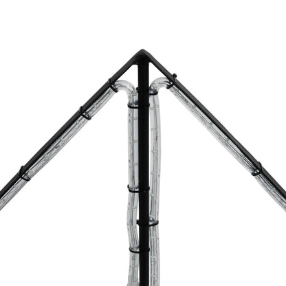 XMAS-STAR-BIG Χριστουγεννιάτικο Διακοσμητικό Φωτιστικό LED 19,5W 780lm 360° AC 220-240V Αδιάβροχο IP65 Θερμό Λευκό 2700K - Μαύρο & Διάφανο - M114 x Π25 x Υ132