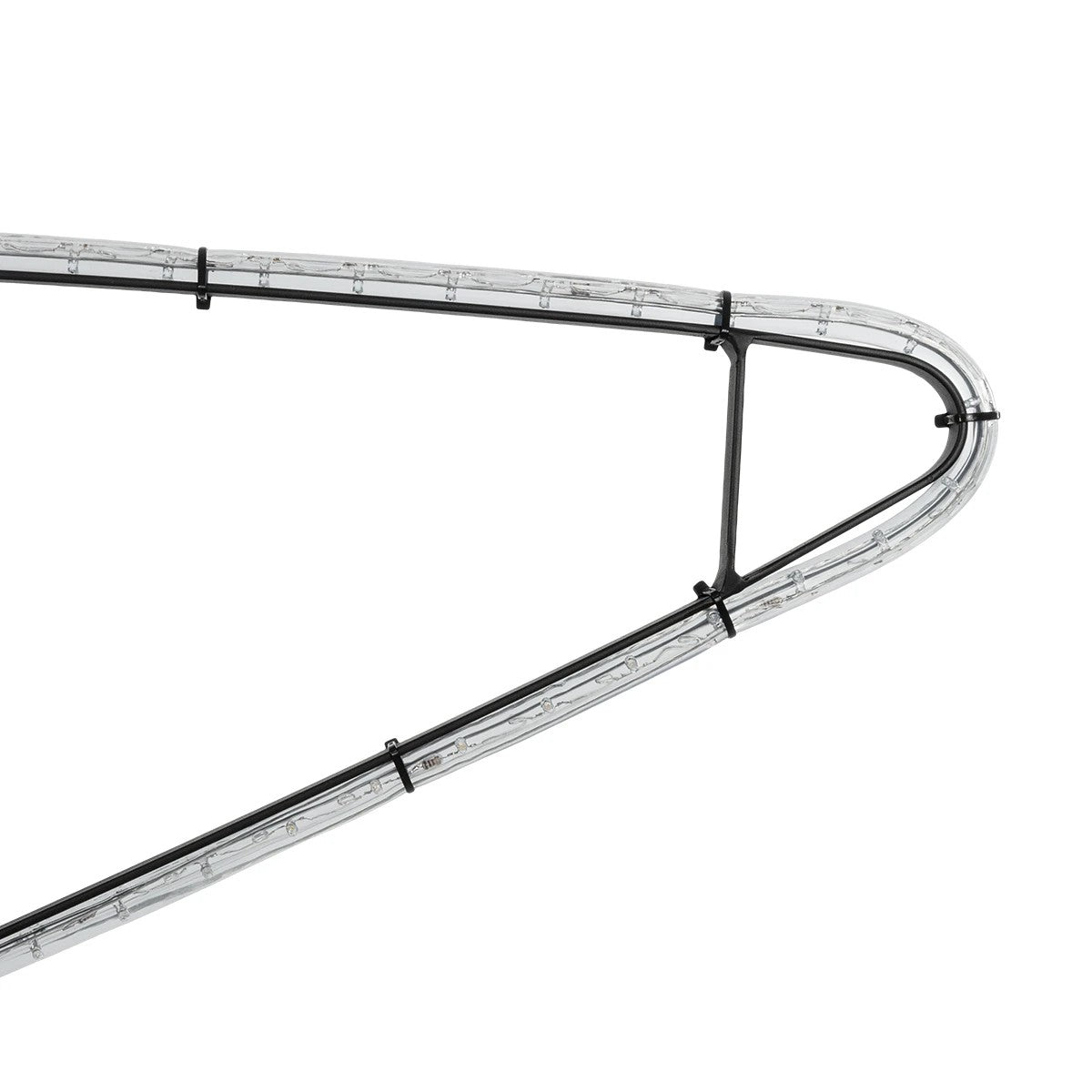 XMAS-STAR-SMALL Χριστουγεννιάτικο Διακοσμητικό Φωτιστικό LED 15,6W 624lm 360° AC 220-240V Αδιάβροχο IP65 Θερμό Λευκό 2700K - Μαύρο & Διάφανο - M97 x Π25 x Υ107