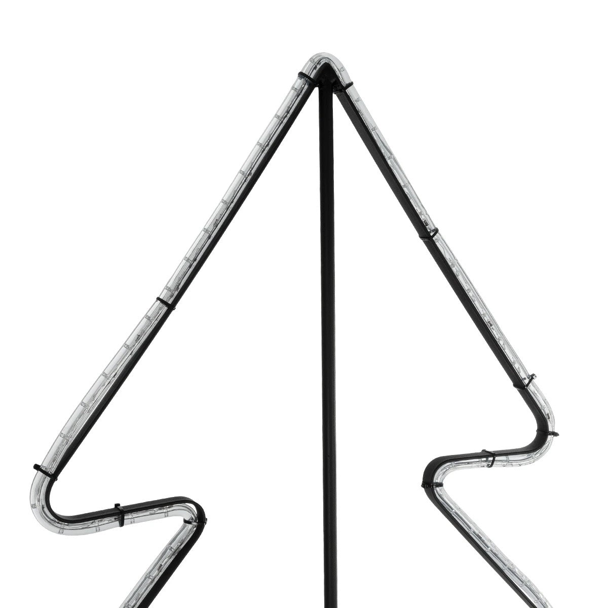 XMAS-TREE-BIG Χριστουγεννιάτικο Διακοσμητικό Φωτιστικό LED 27.3W 1092lm 360° AC 220-240V Αδιάβροχο IP65 Θερμό Λευκό 2700K - Μαύρο & Διάφανο - Μ134 x Π25 x Υ188