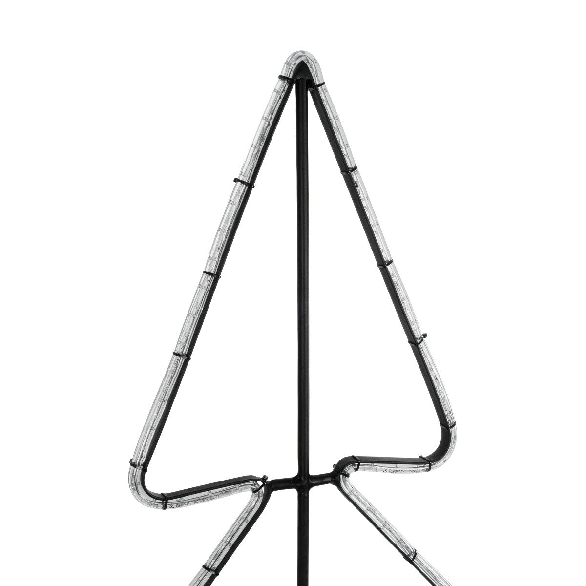 XMAS-TREE-SMALL Χριστουγεννιάτικο Διακοσμητικό Φωτιστικό LED 19,5W 780lm 360° AC 220-240V Αδιάβροχο IP65 Θερμό Λευκό 2700K - Μαύρο & Διάφανο - M102 x Π25 x Υ142