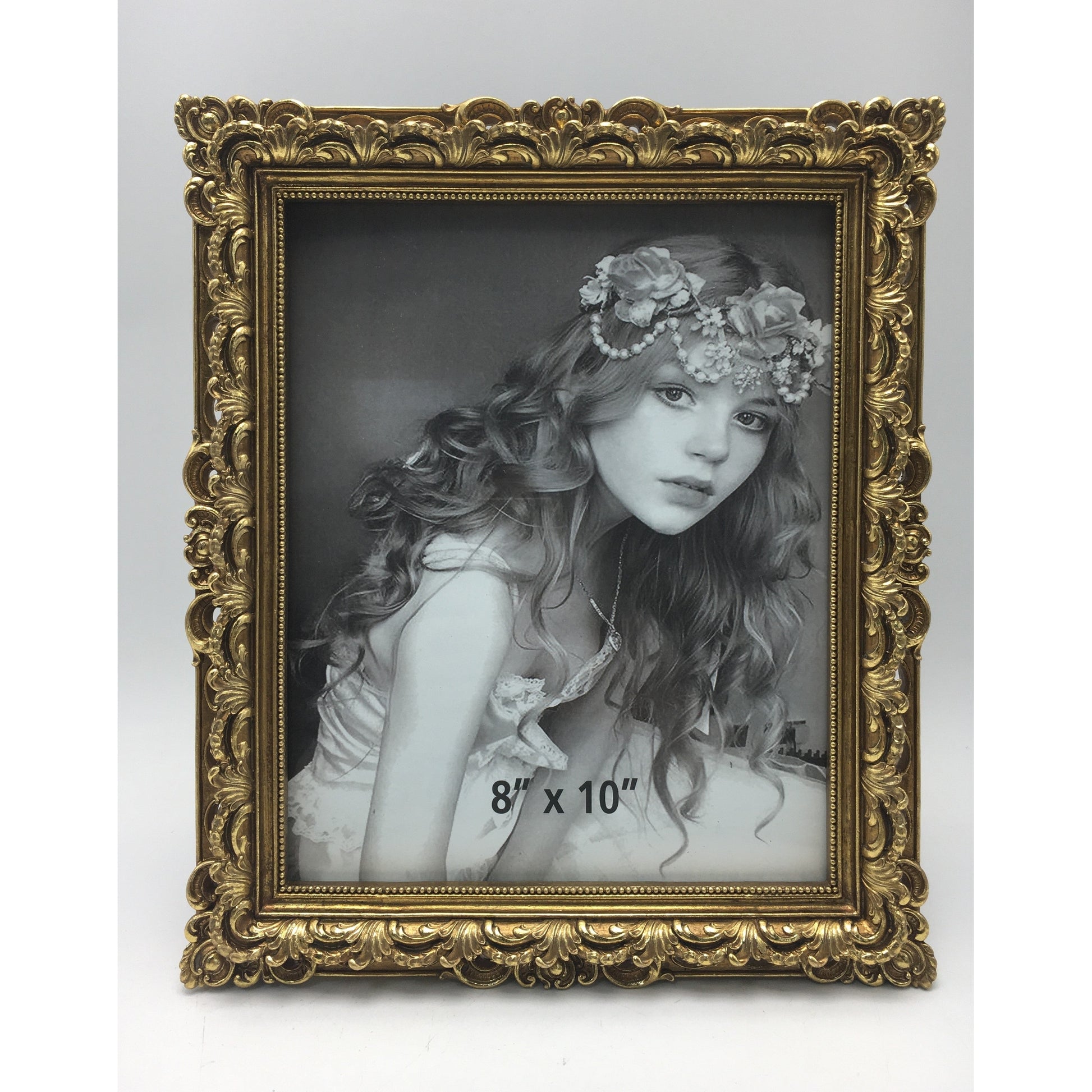 Κορνίζα Polyresin Χρυσή Ανάγλυφη 20×25εκ