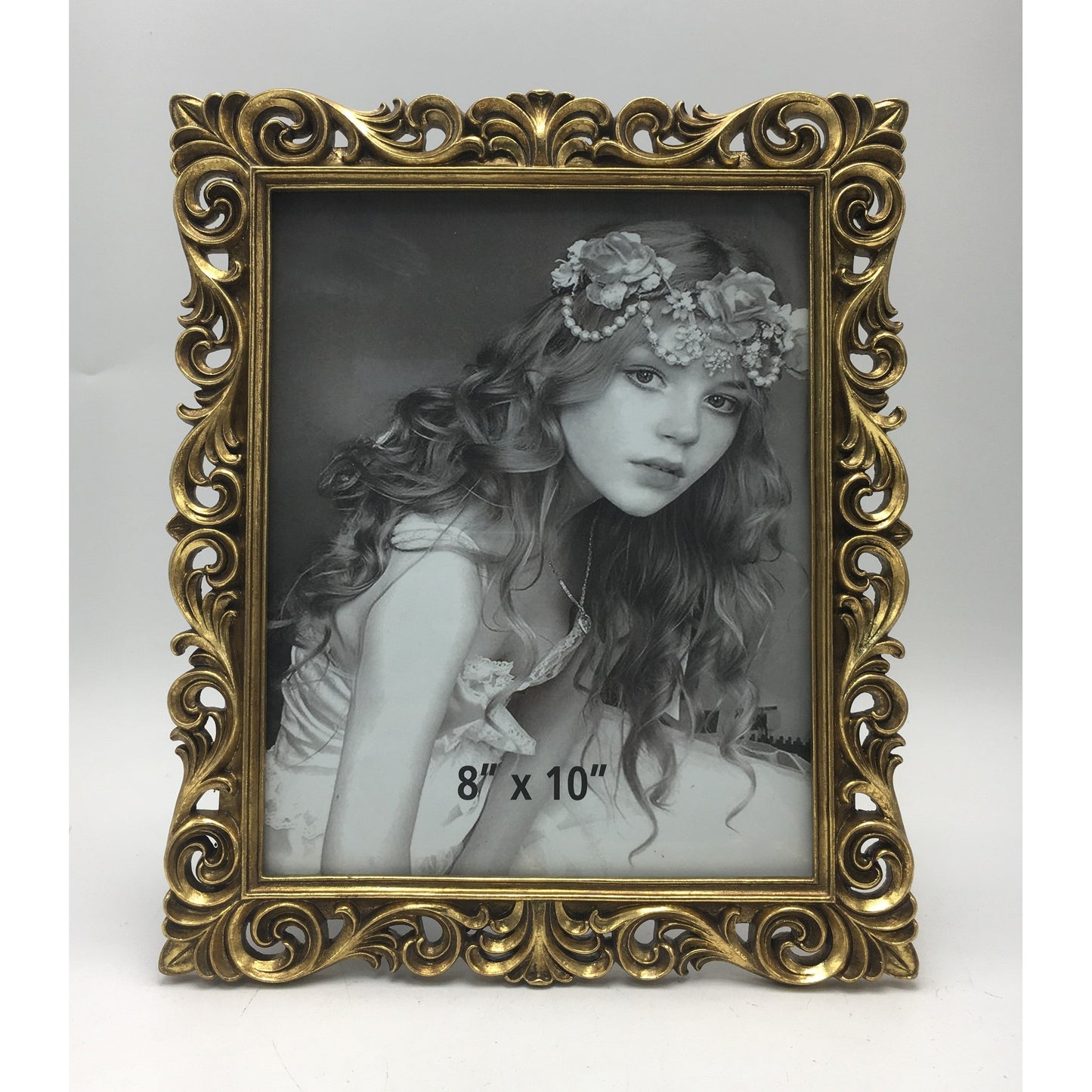 Κορνίζα Polyresin Χρυσή Ανάγλυφη 20×25εκ