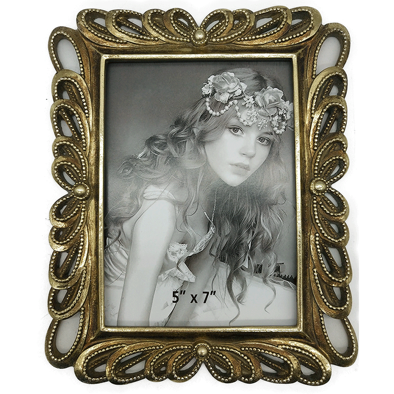 Κορνίζα Polyresin Χρυσή 13×18εκ