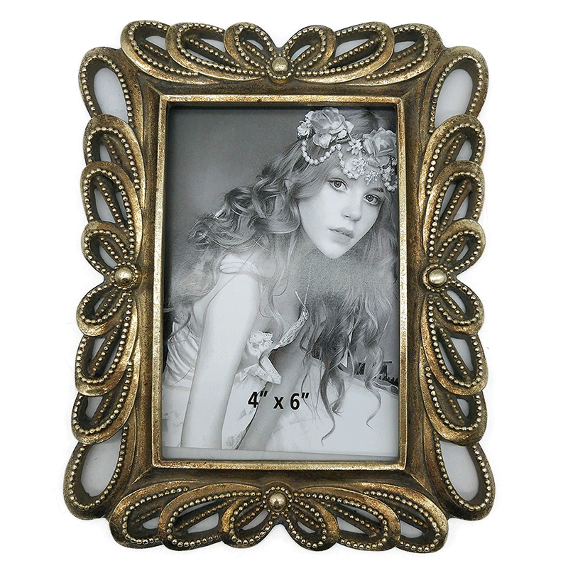 Κορνίζα Polyresin Χρύση 10×15εκ