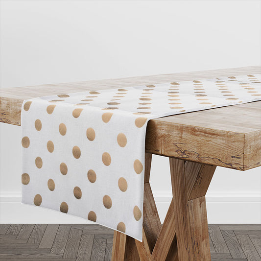 Ράννερ Χρυσό Πουά 32x150εκ