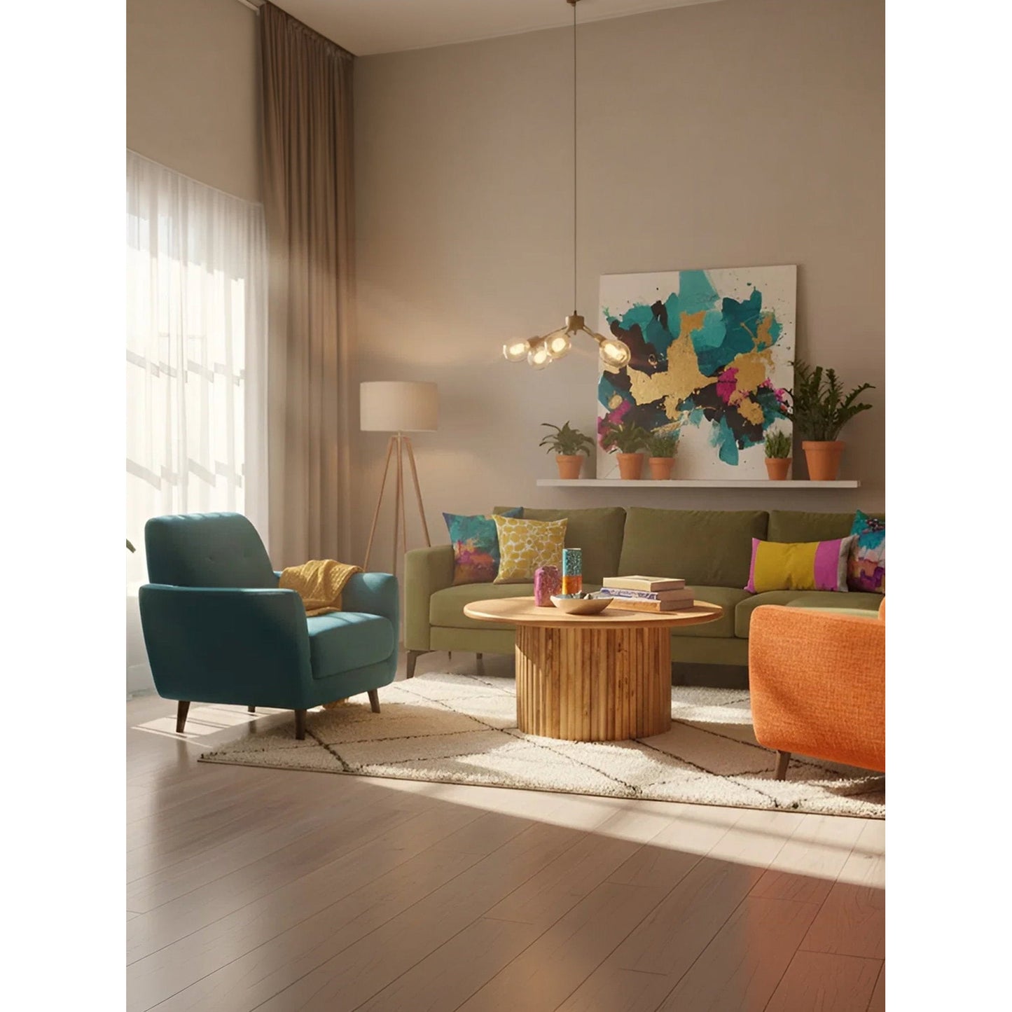 Τραπεζάκι Σαλονιού Aster 80x80x40