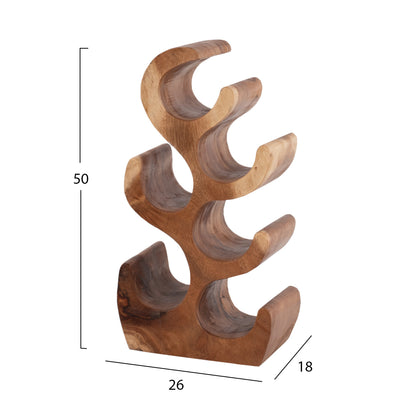 ΞΥΛΙΝΗ ΚΑΒΑ ΠΟΤΩΝ 6 ΘΕΣΕΩΝ ΑΠΟ ΞΥΛΟ SUAR 26x18x50