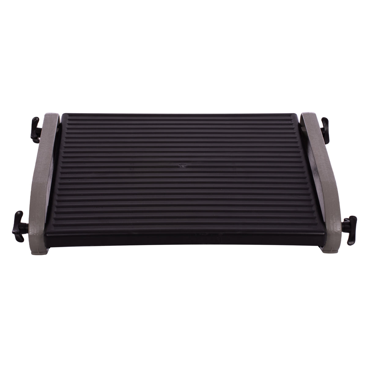ADJUSTABLE PLASTIC FOOTREST FOR DESK