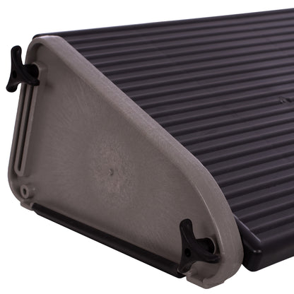 ADJUSTABLE PLASTIC FOOTREST FOR DESK