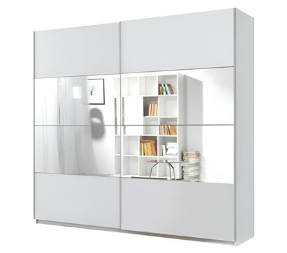 Sliding Wardrobe Delta II White 221x61x210