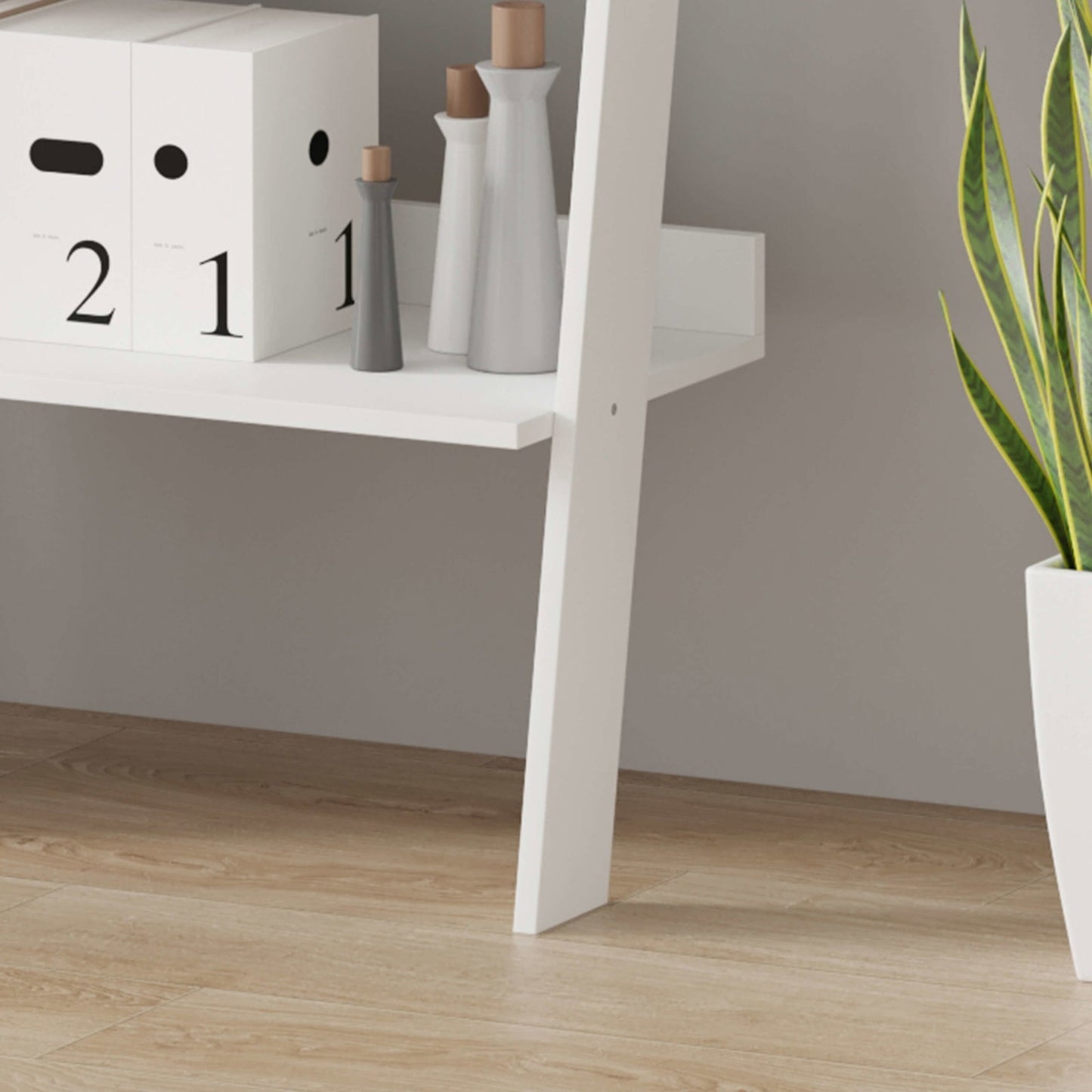 Βιβλιοθήκη Gambi Λευκό 61x32.5x189