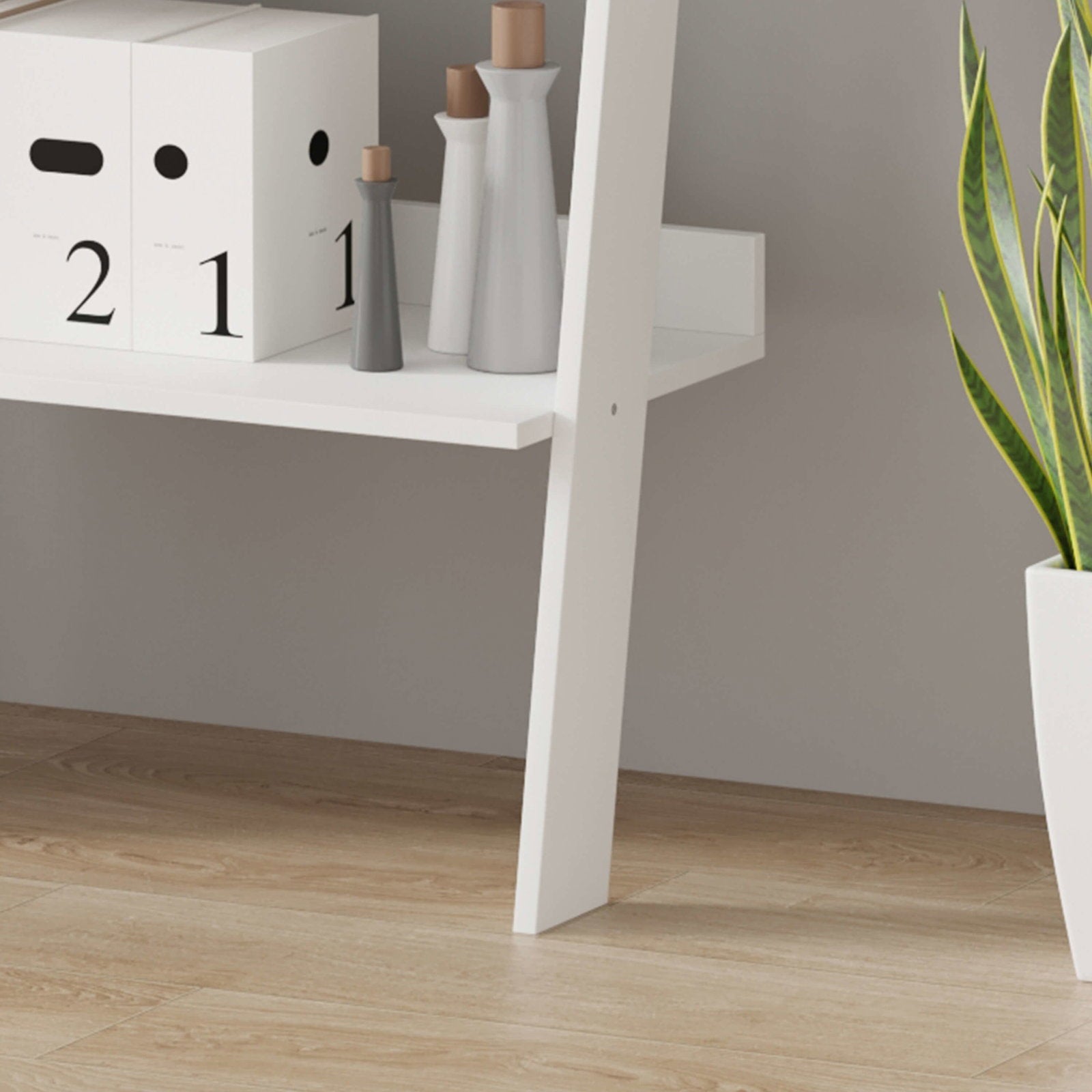 Βιβλιοθήκη Gambi Λευκό 61x32.5x189