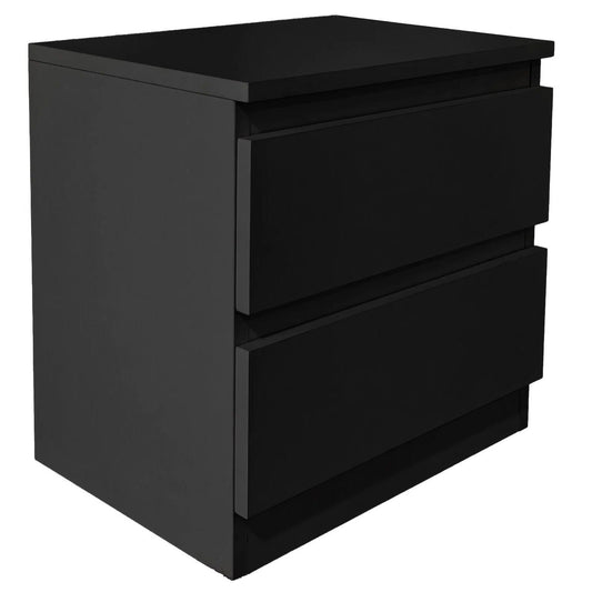 Κομοδίνο Juniper Μαύρο 40x30x40
