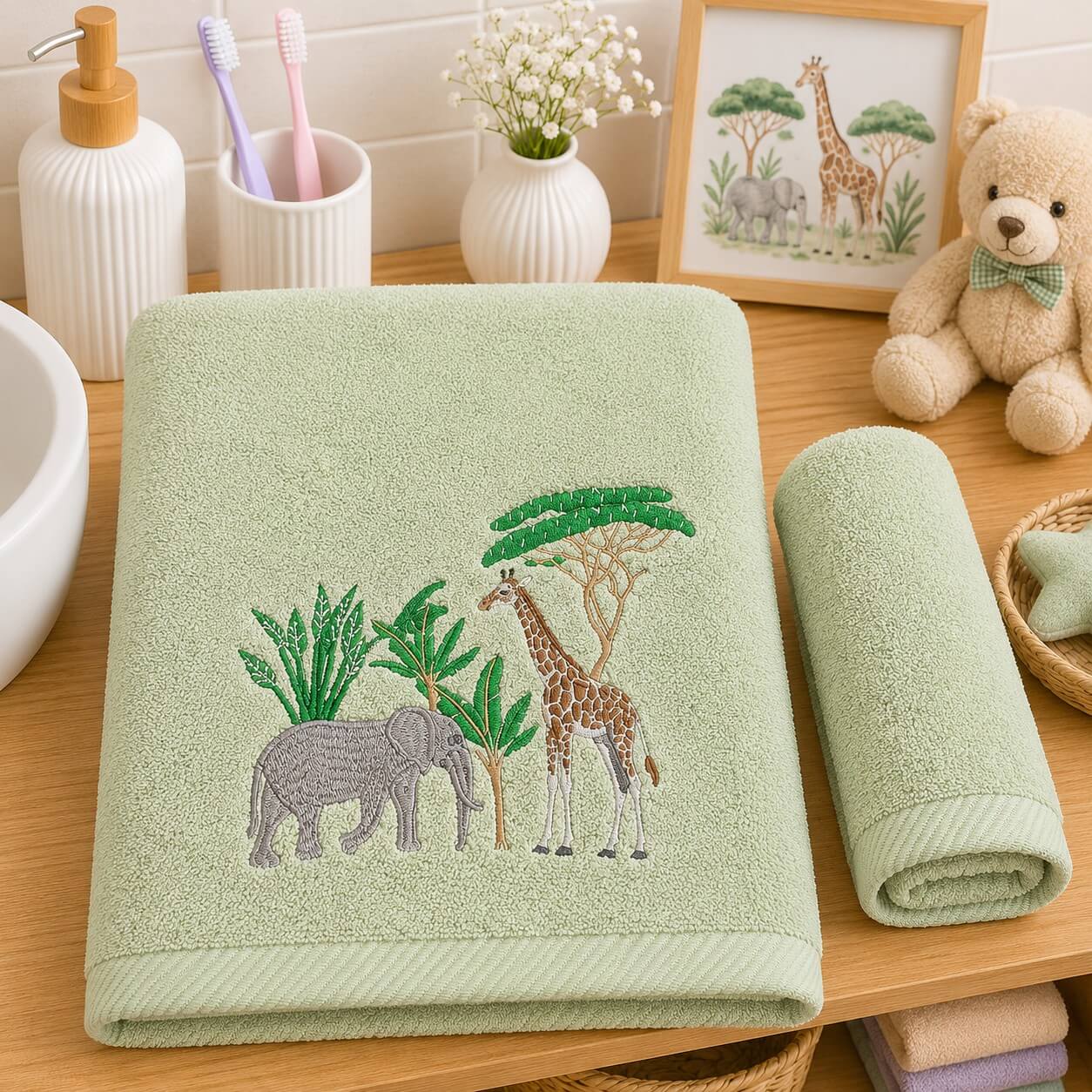 Παιδικές Πετσέτες (σετ 2 τεμ) Forest & Safari