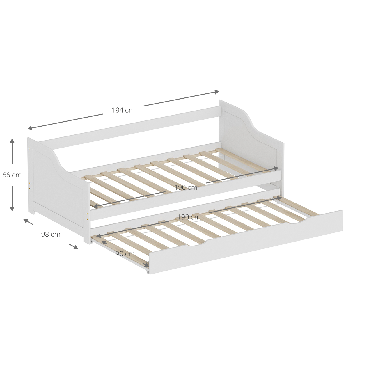 Nappy Children's Bed 194x98x66