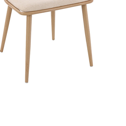 Καρέκλα Giulia Φυσικό Pe Rattan-Μπεζ Ύφασμα-Φυσικό Μέταλλο 49X52X80