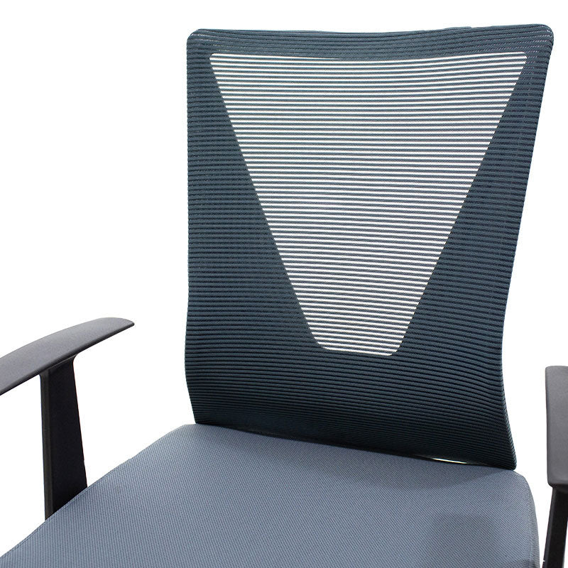 Καρέκλα Γραφείου Διευθυντή Ghost Με Ύφασμα Mesh Χρώμα Μαύρο - Γκρι