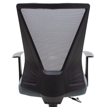 Καρέκλα Γραφείου Διευθυντή Ghost Με Ύφασμα Mesh Χρώμα Μαύρο - Γκρι