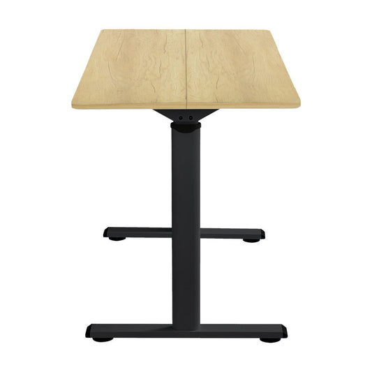 Γραφείο Εργασίας με Ρυθμιζόμενο Ύψος Karla Sonoma-Μαύρο 120x60x72/115