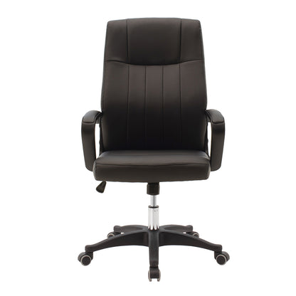 Καρέκλα Γραφείου Διευθυντή Roby Με PU Χρώμα Μαύρο
