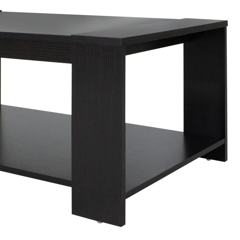 Τραπέζι Σαλονιού με Ράφι Ξύλινο Wenge 110x51x43