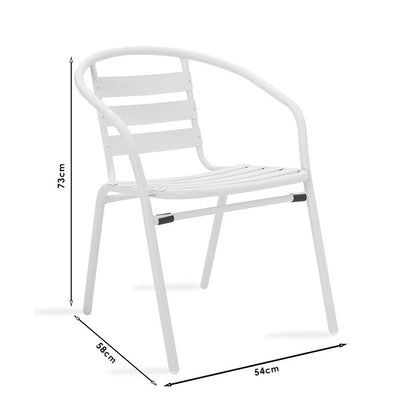 Πολυθρόνα Κήπου Μεταλλική Ανθρακί 54x58x73