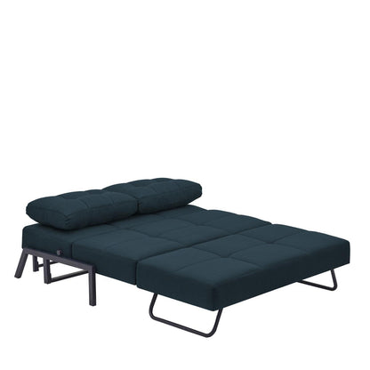 Καναπές Κρεβάτι Διθέσιος GAEL Μπλε/Μαύρο 150x91x90cm