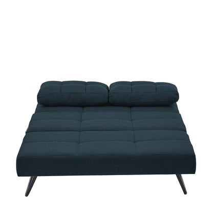Καναπές Κρεβάτι Διθέσιος GAEL Μπλε/Μαύρο 150x91x90cm