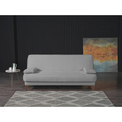Καναπές Κρεβάτι Τριθέσιος LEO Ανοιχτό Γκρι 195x82x90cm