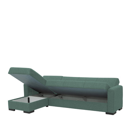 Καναπές Κρεβάτι Γωνιακός JOSE Μέντα 270x165x84cm