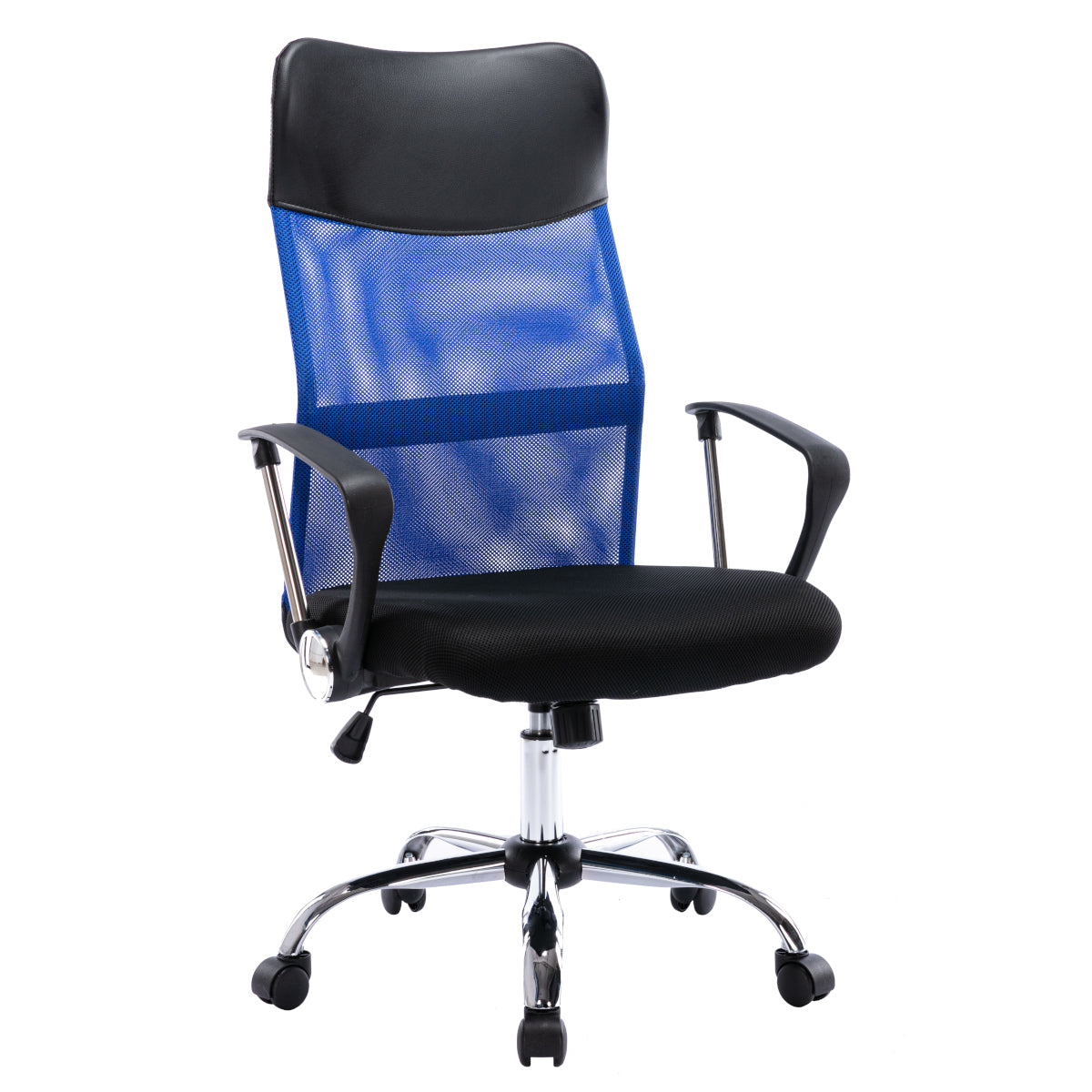 ArteLibre Καρέκλα Γραφείου Υφασμάτινη/Δερματίνης Μπλε/Μαύρη 14231001