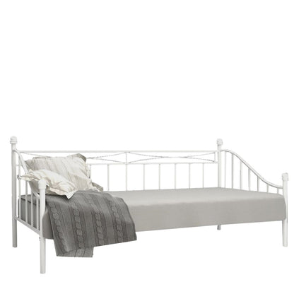 ArteLibre Καναπές Κρεβάτι Τριθέσιος Μεταλλικός Λευκός 14250015