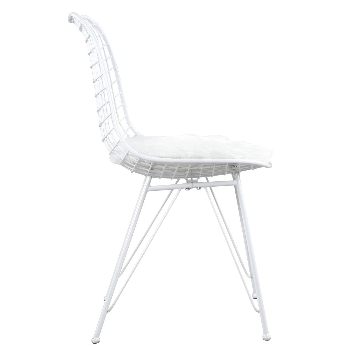 ArteLibre Καρέκλα Μεταλλική Λευκή 14590008