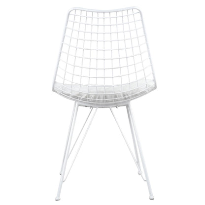 ArteLibre Καρέκλα Μεταλλική Λευκή 14590008